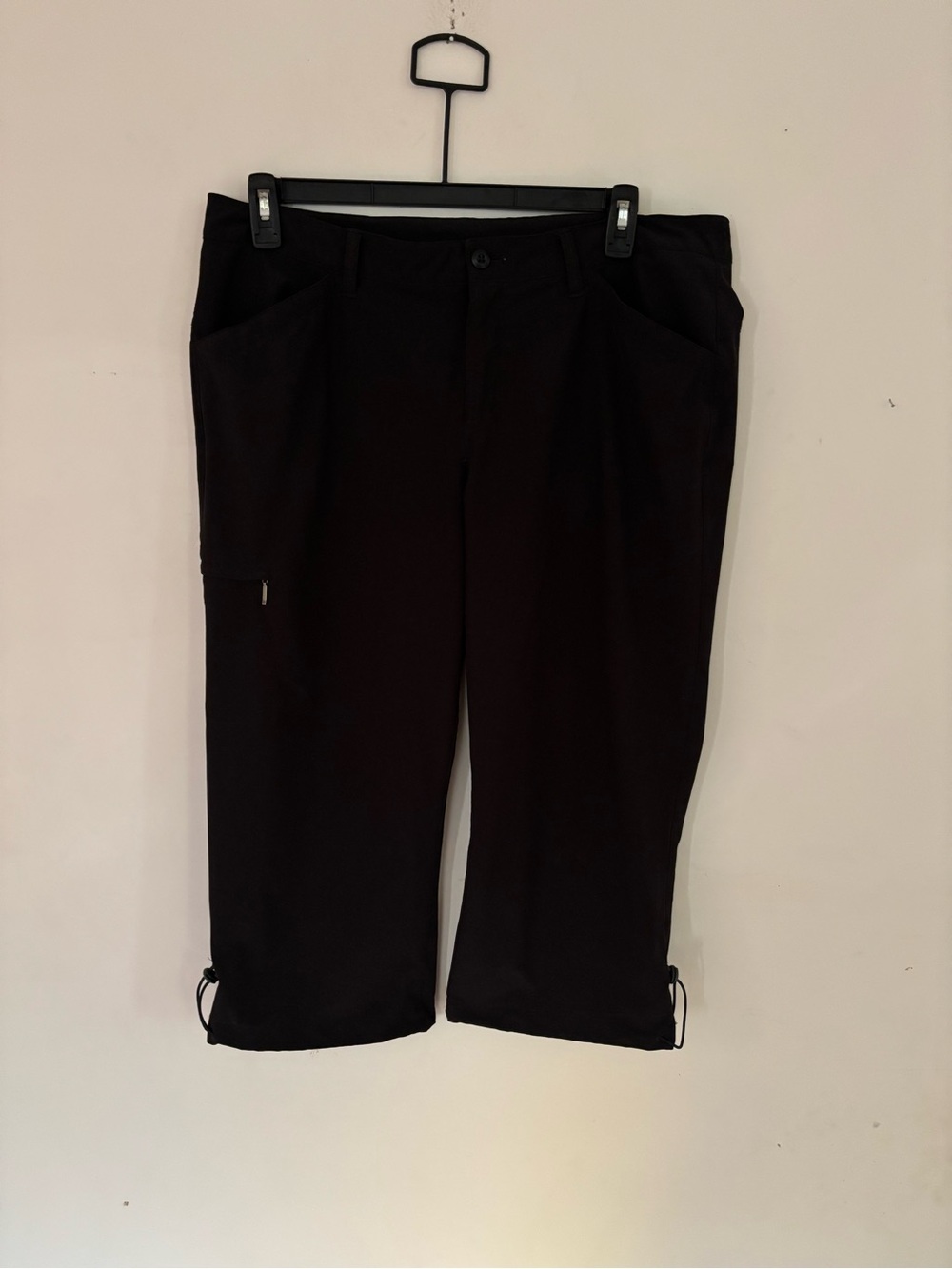 Eddie Bauer Black Stretch Outdoor Capri Pants Estimated XXL